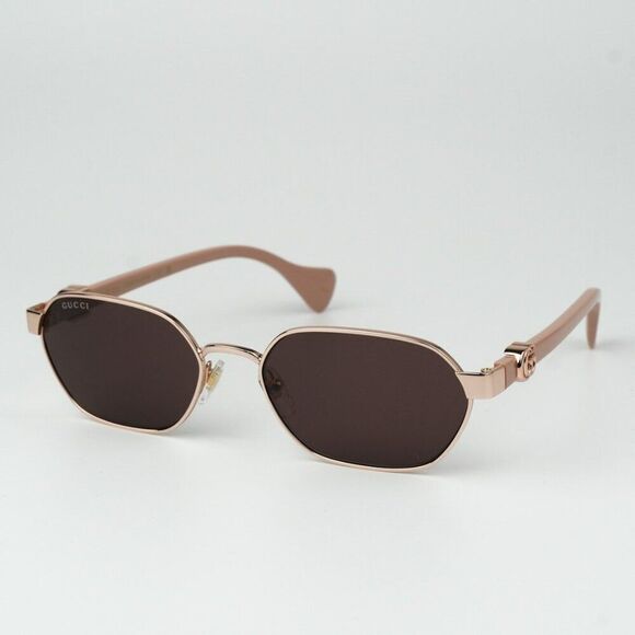 NEW Gucci GG1593S 003 Gold Pink Violet Geometric Unisex Sunglasses GG 1593S main image 9